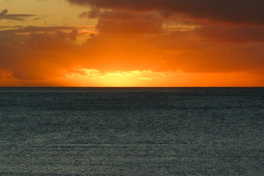 Une photo avec la ligne d'horizon en plein milieu