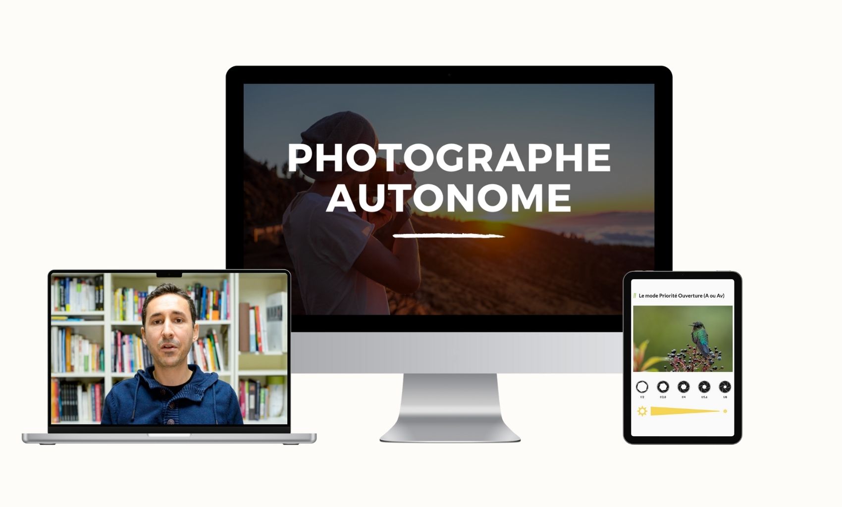 Photographe Autonome Visuel de présentation de la formation Photographe Autonome