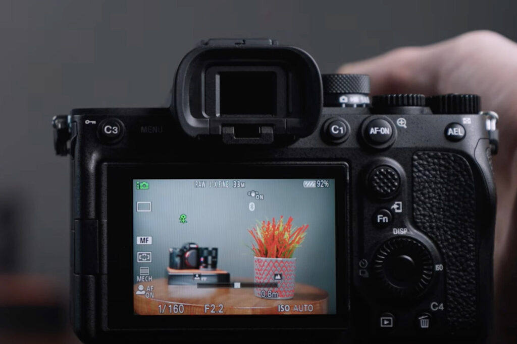 Un appareil photo avec la fonction focus peaking